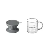 Buydeem drip-type brew coffee filter cup, coffee filter, with filter without filter paper, portable and enjoyable, three colors are available