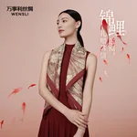 【中国直邮，时效8-20天】万事利 桑蚕丝围巾 空调披肩丝羊毛丝巾 送妈妈办公室女教师节礼物 锦鱼绘系列 三色可选 88cm×88cm