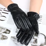 【China Direct Mail, Delivery Time 8-20 Days】HENGYUANXIANG Premium Sheepskin Gloves, Women's, Premium Leather, Size L