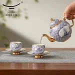 【中国直邮，时效10-15天】Auratic 国瓷永丰源 先生瓷·四海升平10头中式茶具套装