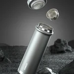 Kobach Titanium Crystal Series Pure Titanium Vacuum Insulated Mug 450mL (Intercloud Grey)