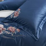 [China Direct Mail, 8–20 Days] Fuanna Bedding 4-Piece Set, Premium Pure Cotton, Fanhua·Jinnian Collection, Flat-Sheet Version, Duvet Cover 230*229cm