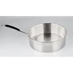 Prime Cook Stainless steel wok, With glass lid, 3.5QT 24cm