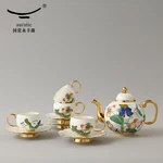 [China Direct Shipping, 5-7days] Auratic Guochen Yongfengyuan Happiness and Harmony 18-head Multi-Purpose Tea Set
