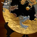 【中国直邮，时效10-15天】Auratic 国瓷永丰源 大运龙回 龙年生肖贺岁盘 330MM-大运龙回-御龙生肖盘