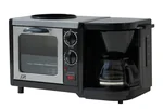 Sunpentown 3-in-1 Breakfast Maker (Toaster Oven,Coffee Maker,Frying Pan) BM-1107