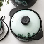 Becware 养生陶瓷煲 陶瓷砂锅 优质陶瓷无涂层 蓄热保温 热带雨林 3L
