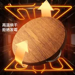 【经典款收官 · 已售罄】双枪黑金檀木整木切菜板加厚加大圆形砧板实木家用案板面板菜墩35*3 SZ33501