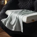 万事利护颈舒压全包裹记忆绵枕头 配卡天丝枕套-薄荷绿