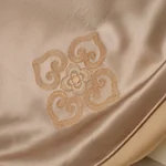 【下架】万事利 分区助眠元宝枕蚕丝枕套乳胶枕安睡枕保养护肤枕头-咖色