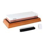 Prime Cook Double Grit Whetstone 1000/3000,Non-slip , Easy to Grind
