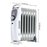 Homeleader Electric Panel Heater GH-15F, Crystal Glass Flat Convector Heater with LED Screen and Remote Control, 1500W