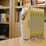 Homeleader Electric Panel Heater GH-15F, Crystal Glass Flat Convector Heater with LED Screen and Remote Control, 1500W