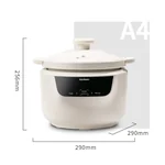 Joydeem多功能陶瓷电饭煲 DFB-C301 微压慢炖 智能预约3L 最多可做5碗饭 适用1-4人