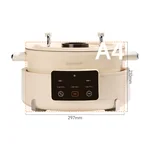 Joydeem去味无烟电火锅 DHG-B550 家用分体式鸳鸯火锅 涮煮一体电煮锅 5.5L大容量
