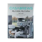 CASABREWS咖佰士 意式咖啡机 自带研磨冲泡一体机  91oz水箱 半自动打奶泡机 5700Gense