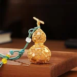 【Direct Shipping from China, Delivery in 8–20 Days】DamingTongjian Filigree Lucky Gourd Copper Ornament, Car Pendant, Keychain, Creative Office Desk and Grand Opening Decoration