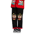 【China Direct Shipping, 10-15 days】New year's clothing, boys' pants, autumn and winter new girls' casual sweatpants, velvet lining, heat preservation