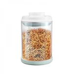 Joydeem snap-on sealed tank storage jar Food grade glass,Freshness and moisture-proof, 900ML