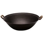 Zhensanhuan ，Handmade cast iron wok，Durable ，Healthy uncoated，34cm
