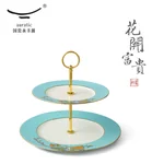 [China Direct Shipping, 5-7 days] Auratic China Porcelain Yongfengyuan 2-head Cake Set in West Lake Blue