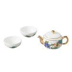 [China Direct Shipping, 10-15 days] Auratic Guochen Yongfengyuan Happiness and Harmony 4 Heads Travelling Tea Set (100ml)