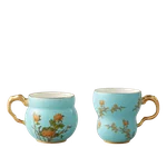 [Direct mail from China, delivery time is 10-15 days]  Auratic Chinese porcelain Yongfengyuan Madam porcelain West Lake blue harp and sesame cup