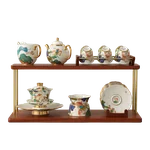 [China Direct Shipping, 5-7days] Auratic China Porcelain Yongfengyuan Happiness and Harmony 21-head Kung Fu Tea Set