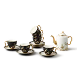 【China Direct Shipping, 5-7 days】Auratic Guochen Yongfengyuan Pomegranate Home 14 Head Straight Pot Tea Set (480ml)
