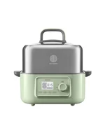 Buydeem Electric Steaming Pot Household Stainless Steel Electric Stew Pot Large Capacity Multi functional Pot One Pot Multi purpose Steaming Pot Large Intelligent Stew Pot Timer Reservation Steam Pot G67