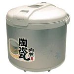 Hannex RCTJ300S Ceramice Rice Cooker, 3 L, White