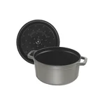 STAUB 家用珐琅锅铸铁锅焖炖锅 锁水保鲜 不挑炉灶 2.75QT 三色可选-石墨灰