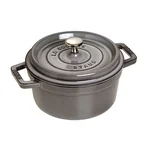 STAUB 家用珐琅锅铸铁锅焖炖锅 锁水保鲜 不挑炉灶 2.75QT 三色可选-石墨灰