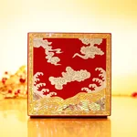 【中国直邮，时效8-20天】锦贝传说螺钿漆器中式首饰盒收纳嫁妆三金盒 龙凤呈祥对开首饰盒