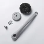 MiaoGao Long Handle Cleaning Brush With Stainless Steel Scrubber And PP Scurbber miaogao-cleaning-brush