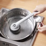 MiaoGao Long Handle Cleaning Brush With Stainless Steel Scrubber And PP Scurbber miaogao-cleaning-brush