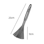 [Direct shipping from China, 10-15 days] Oak 304 stainless steel pot brush, full steel brush pot cleaning tool, household stainless steel wire brush, long-handled cleaning brush