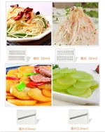 ZhangXiaoQuan Multifunctional Vegetable Cutter with 5 Changeable Blades