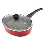 The HUHU Smokeless Rectangular Grill Pan KG961386  28cm