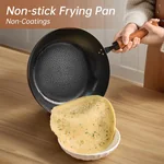 王源吉 碳钢煎锅/煎盘 适用于电磁炉26/28CM-手锻煎盘28cm