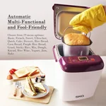 SKG 3931 Automatic Mini Bread Maker, 1 LB - Purple / White