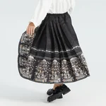【China Direct Shipping, 10-15 days】Year's Clothing Line Cloud Painting Theatre Horse Face Dress Mother and Daughter Parent and Child Positioning Printing Patterns Subtlety Three colours available