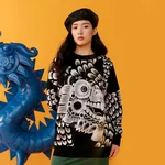 【中国直邮，时效10-15天】年衣 龙魂毛衣儿童亲子款毛衣针织衫 三色可选 亲子同款