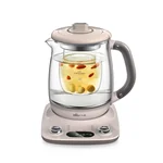 Bear Automatic Thickening Glass Health Pot Bird's Nest Pot YSH-C18R1 Stew Dual-Purpose Double Cover Stew Pot Pink