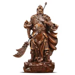 聚善缘 财神关公摆件 客厅家用办公室公司店铺开业礼品关二爷  中号23*13*46cm