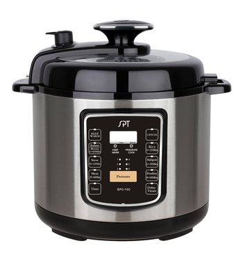 SPT尚朋堂不锈钢电压力锅6L EPC-13C 一键泄压 高压烹饪 智能预约