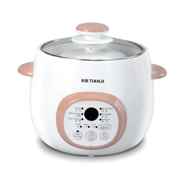 TONZE Tianji Electric Stew Pot, Ceramic Soup Porridge Cooker, Slow