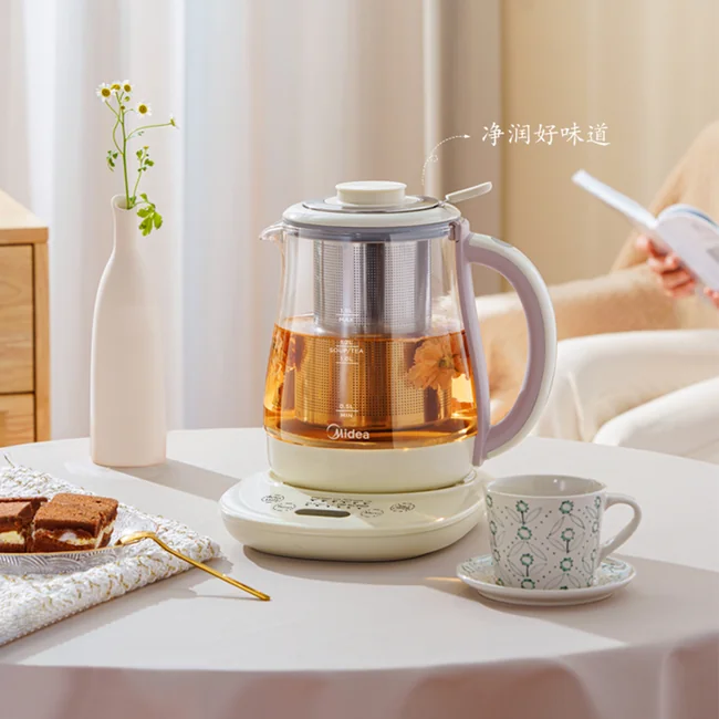 Midea Health Kettle MKH15180CGA, with tea basket and stew pot