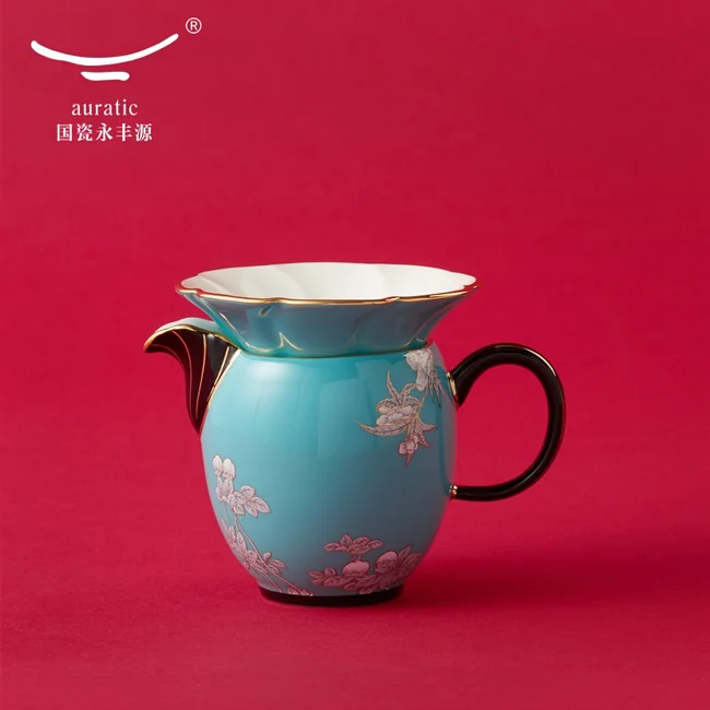 中式咖啡具推荐·AURATIC 国瓷永丰源水墨牡丹26头中式茶具套装