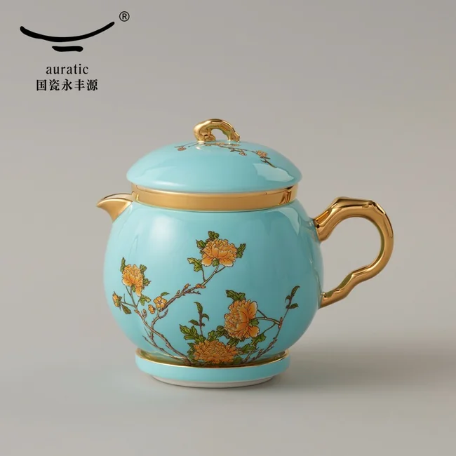Portable Tea Set ·Auratic National Porcelain Yongfengyuan Lady